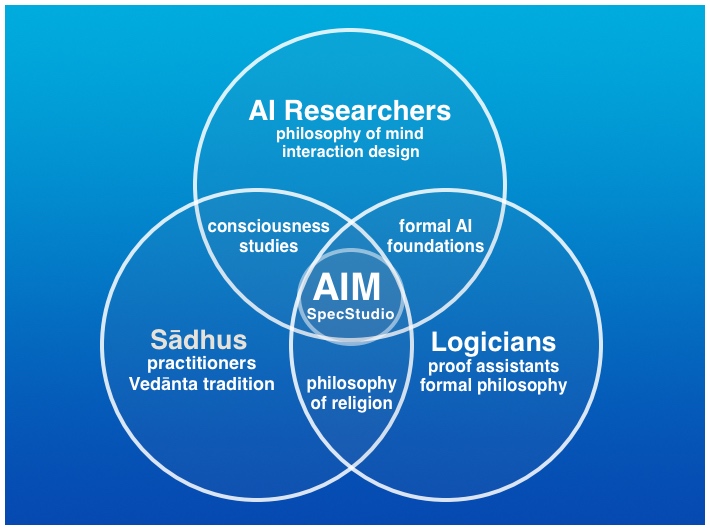 Venn diagram showing the intended audience for AIM